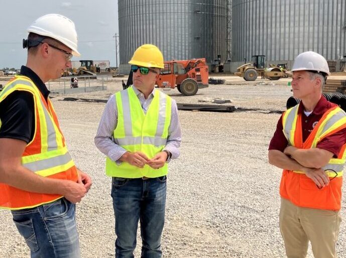 Iowa Secretary of Agriculture Tours BV County Soybean Crushing Plant